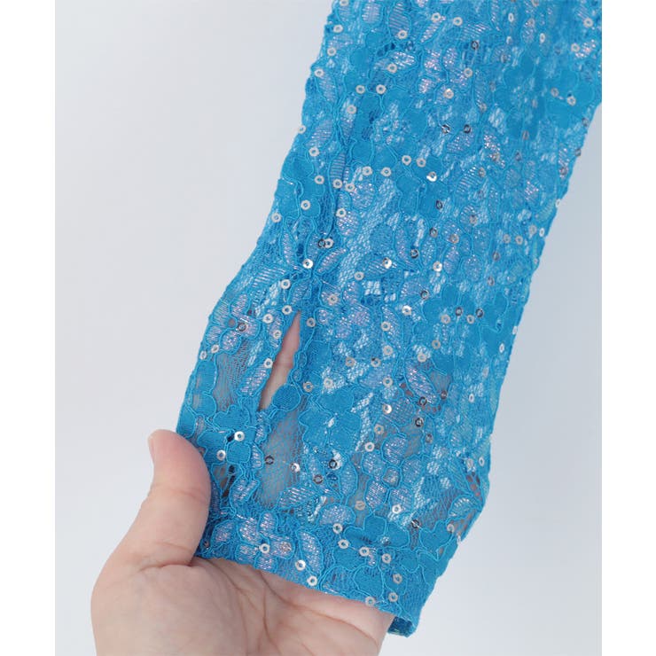 スパンコールレースハイネックトップス【miette ミエット】 | titivate | 詳細画像18 