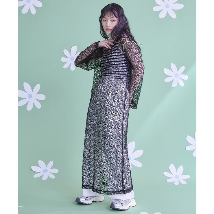 幾何学メッシュワンピース【miette ミエット】 | titivate | 詳細画像11 