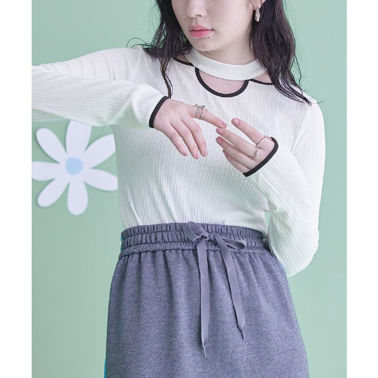 デコルテカットリブトップス【miette ミエット】 | titivate | 詳細画像6 