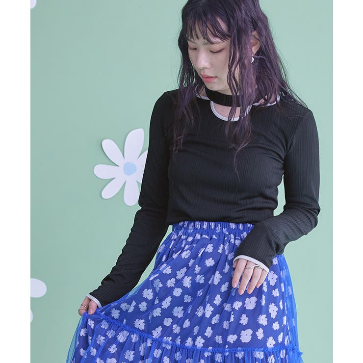 デコルテカットリブトップス【miette ミエット】 | titivate | 詳細画像10 