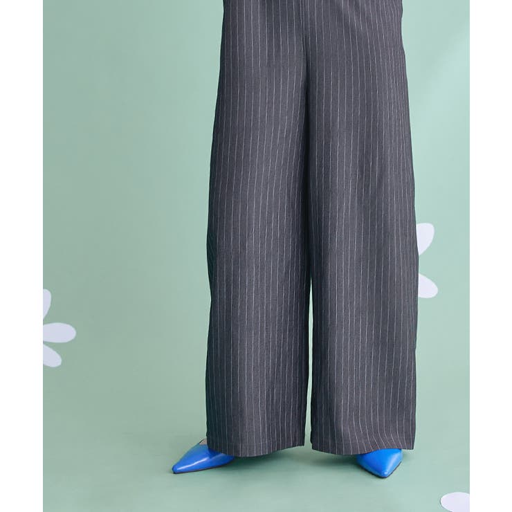 ピンストライプキャミソールオールインワン【miette ミエット】 | titivate | 詳細画像7 