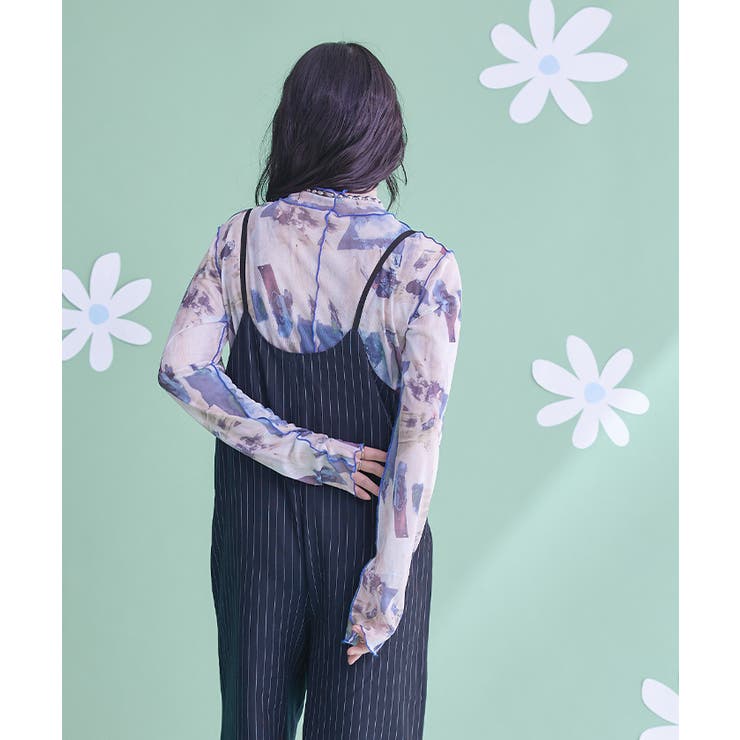 ピンストライプキャミソールオールインワン【miette ミエット】 | titivate | 詳細画像9 