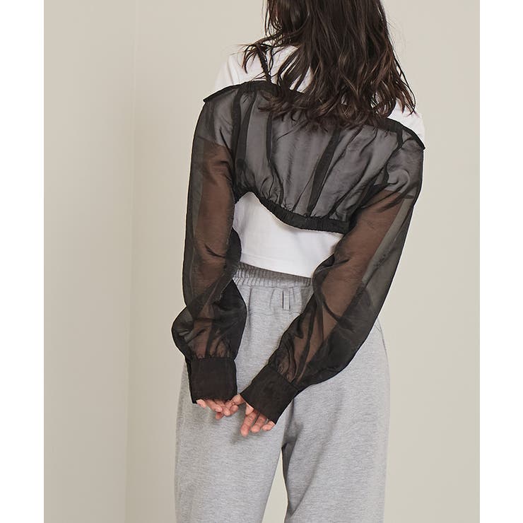 オフショルダーシアーアームボレロ【miette ミエット】 | titivate | 詳細画像3 