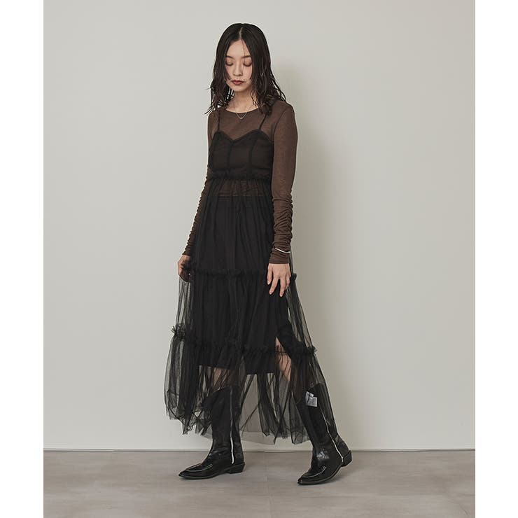 チュールティアードドレス【miette ミエット】 | titivate | 詳細画像5 