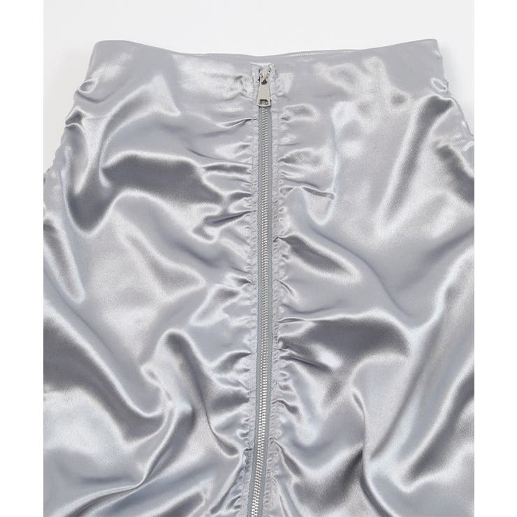 フロントジップシャーリングスカート【miette ミエット】 | titivate | 詳細画像9 