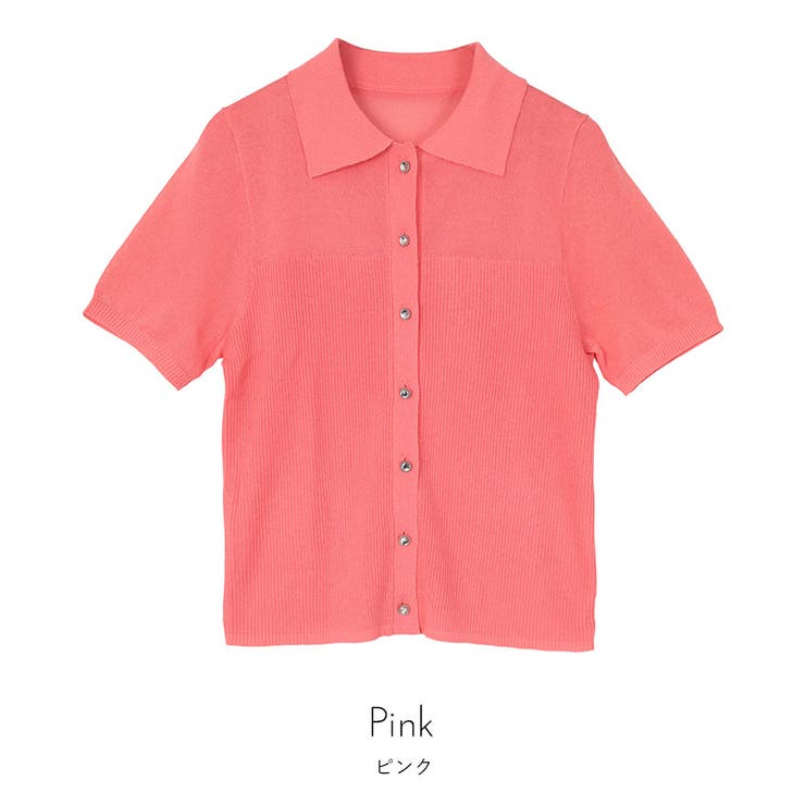 ビジューボタンシアーポロニット【miette ミエット】 | titivate | 詳細画像4 