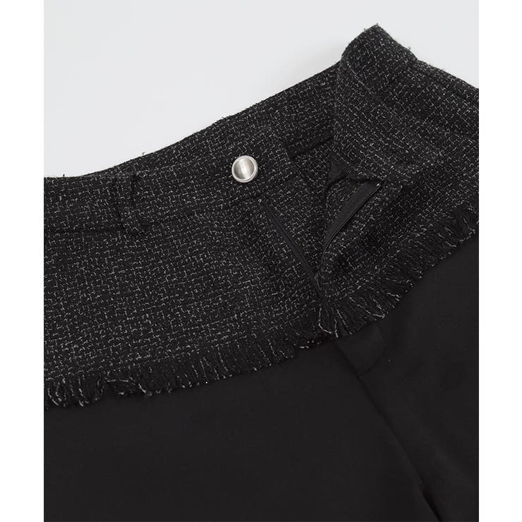 ツイード切替ワイドパンツ【miette ミエット】 | titivate | 詳細画像10 