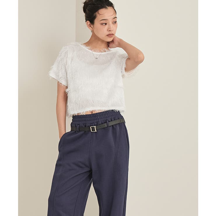 キラキラフリンジ半袖トップス【miette ミエット】 | titivate | 詳細画像9 