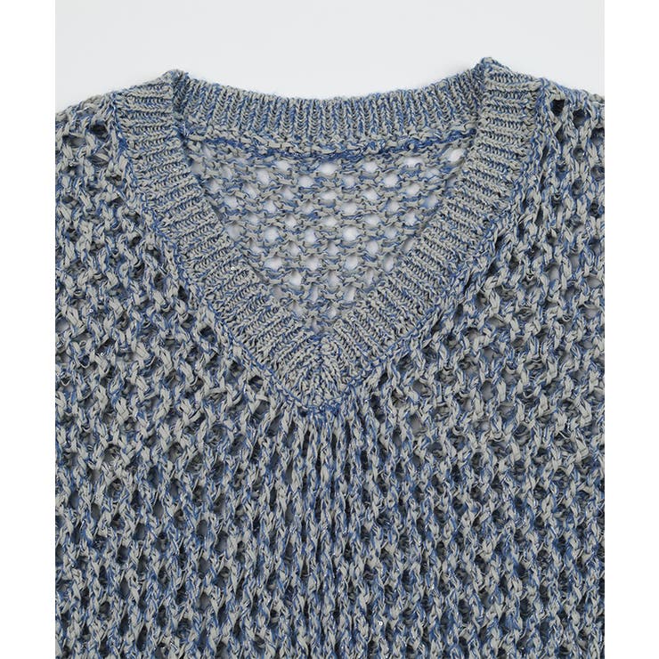 キラキラメッシュ編みベスト【miette ミエット】 | titivate | 詳細画像15 