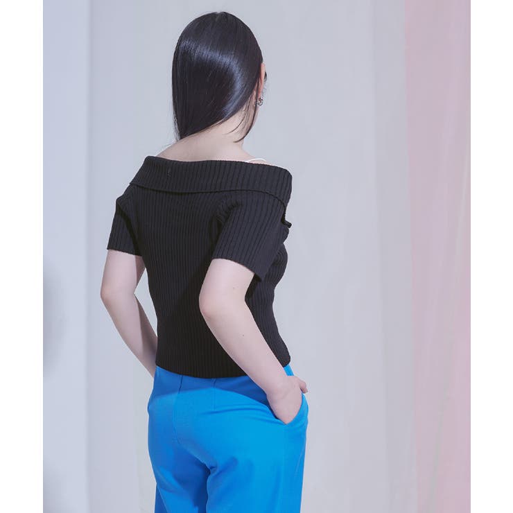 ハートジップオフショルリブトップス【miette ミエット】 | titivate | 詳細画像10 