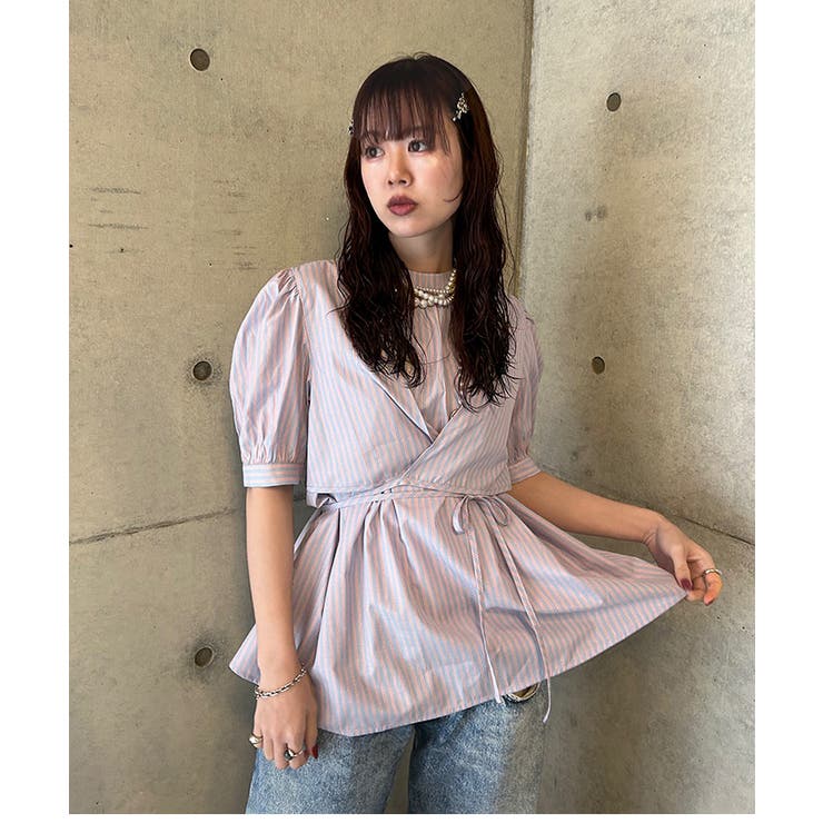 カシュクールパフスリーブブラウス【miette ミエット】 | titivate | 詳細画像5 