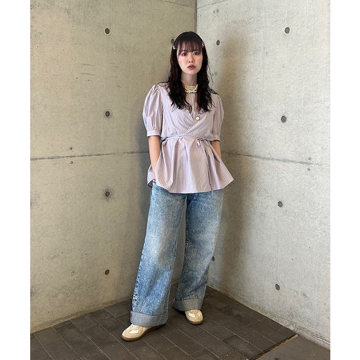 カシュクールパフスリーブブラウス【miette ミエット】 | titivate | 詳細画像12 