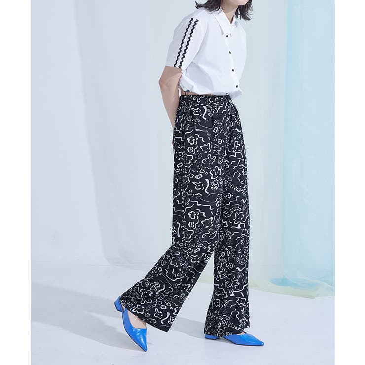 プリントワイドイージーパンツ【miette ミエット】 | titivate | 詳細画像10 