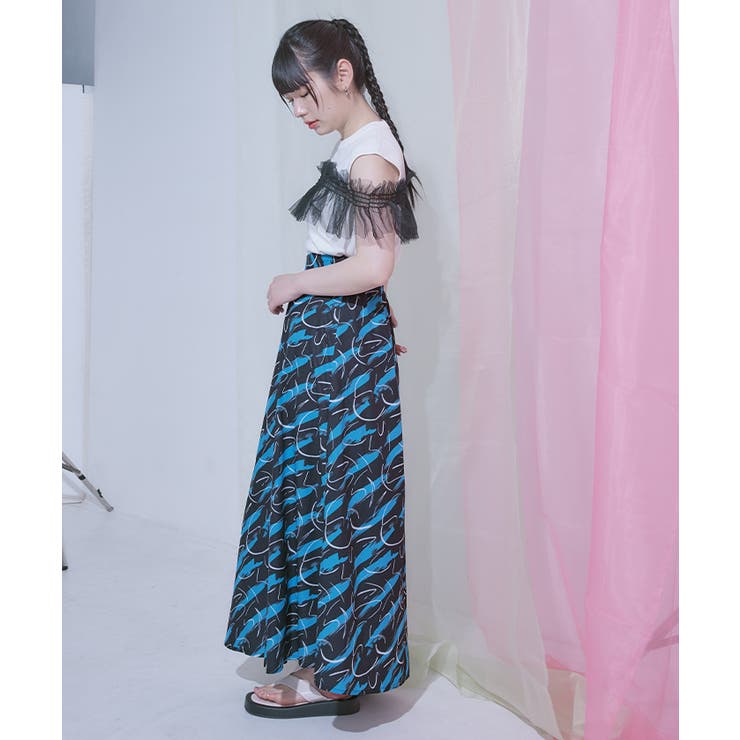 プリントフレアスカート【miette ミエット】 | titivate | 詳細画像6 