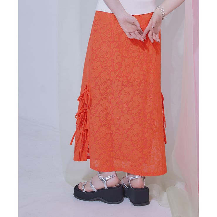 サイドリボンレーススカート【miette ミエット】 | titivate | 詳細画像8 