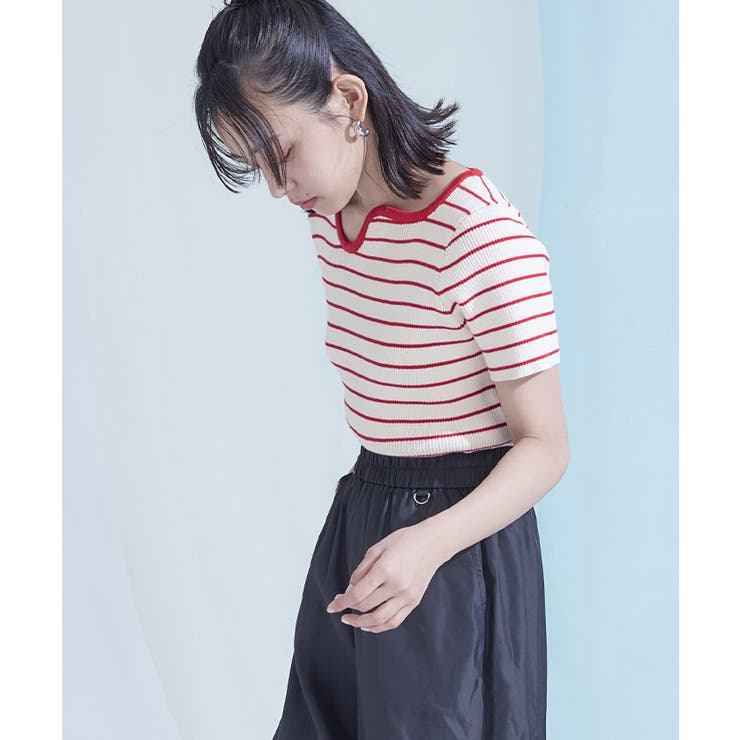 未使用 多部未華子着用 miette ボーダーT 対岸の家事 パープル スリット 未使用 多部未華子着用 miette ボーダーT 対岸の家事 パープル