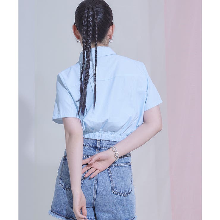ビジューボタンクロップドシャツ【miette ミエット】 | titivate | 詳細画像11 