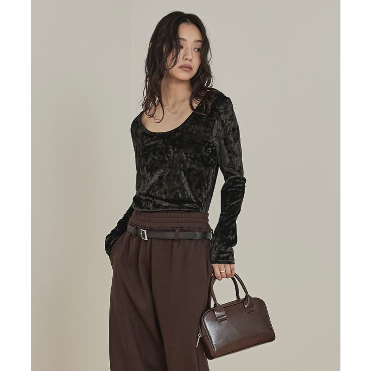 前後2wayUネックベロアトップス【miette ミエット】 | titivate | 詳細画像13 