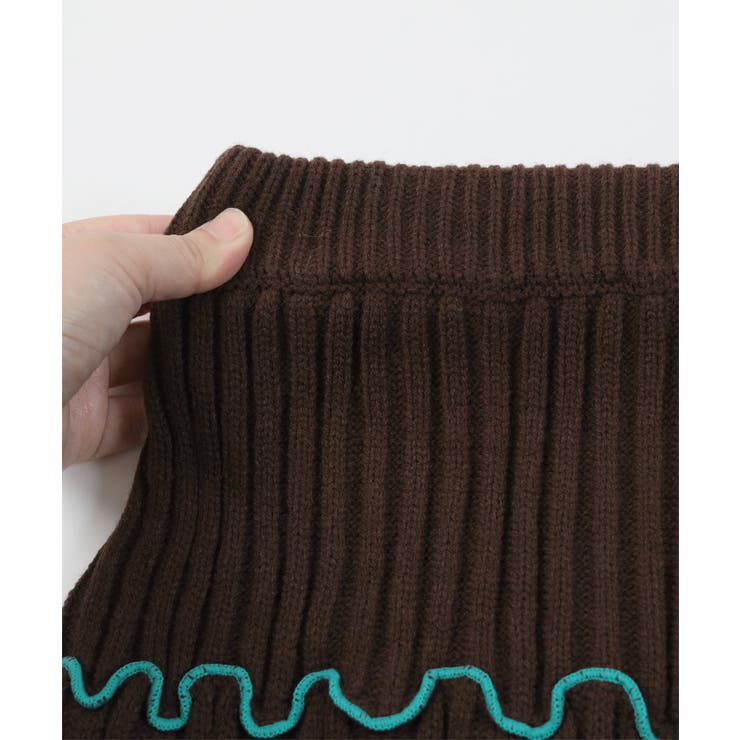 配色メローリブニットタイトスカート【miette ミエット】 | titivate | 詳細画像15 