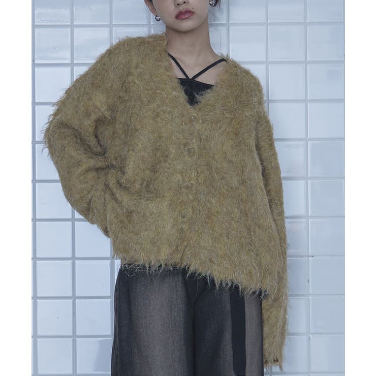 ブークレシャギーVネックカーディガン【miette ミエット】 | titivate | 詳細画像5 