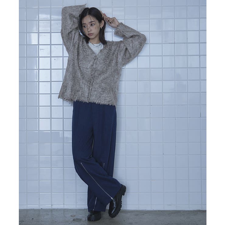 ブークレシャギーVネックカーディガン【miette ミエット】 | titivate | 詳細画像13 