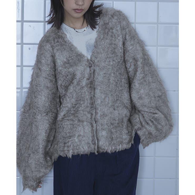 ブークレシャギーVネックカーディガン【miette ミエット】 | titivate | 詳細画像14 