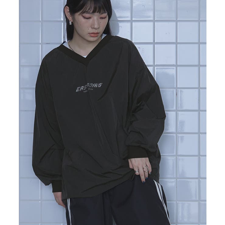 ロゴプリントVネックプルオーバー【miette ミエット】 | titivate | 詳細画像13 