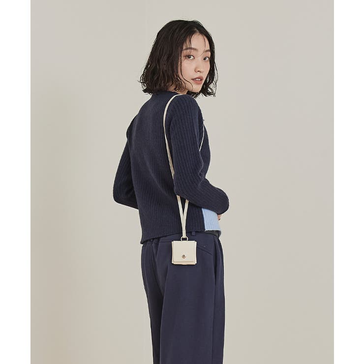 レイヤード配色ニットカーディガン【miette ミエット】 | titivate | 詳細画像9 