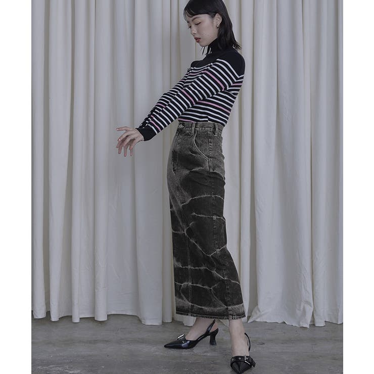 オーバーダイデニムスカート【miette ミエット】 | titivate | 詳細画像5 