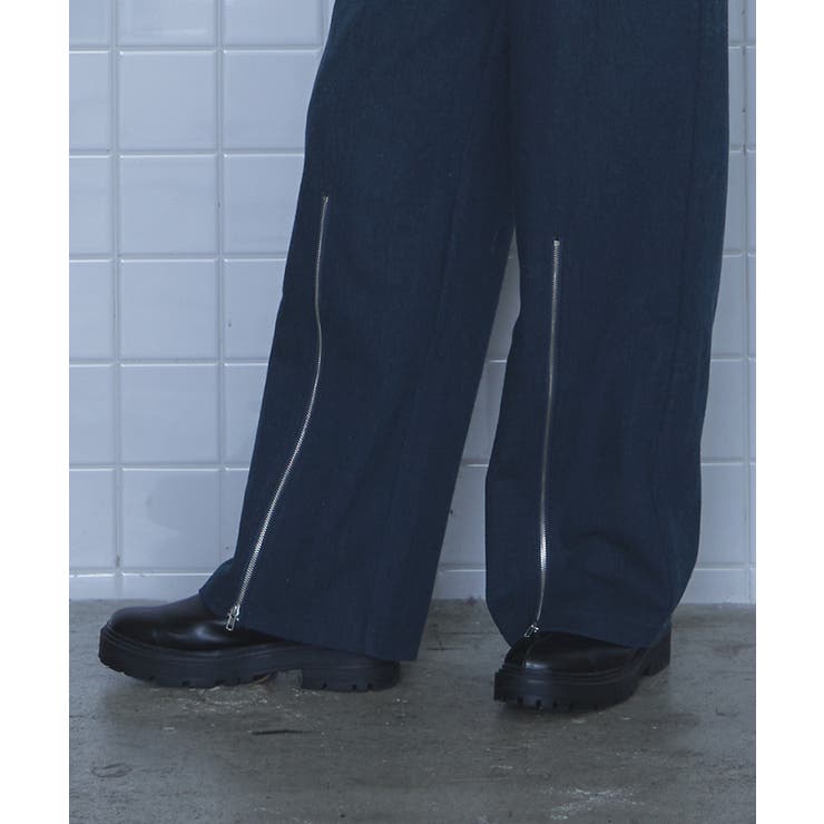 ヘリンボーンジップスリットワイドパンツ【miette ミエット】 | titivate | 詳細画像6 