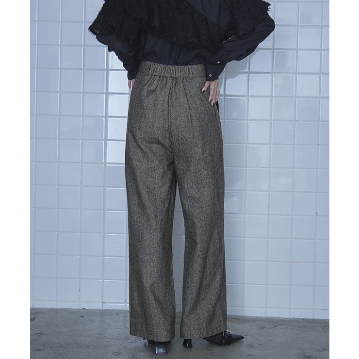 ヘリンボーンジップスリットワイドパンツ【miette ミエット】 | titivate | 詳細画像13 