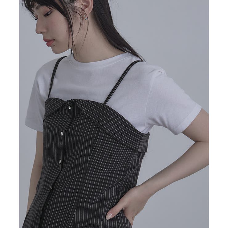 ラメピンストライプビスチェ【miette ミエット】 | titivate | 詳細画像13 