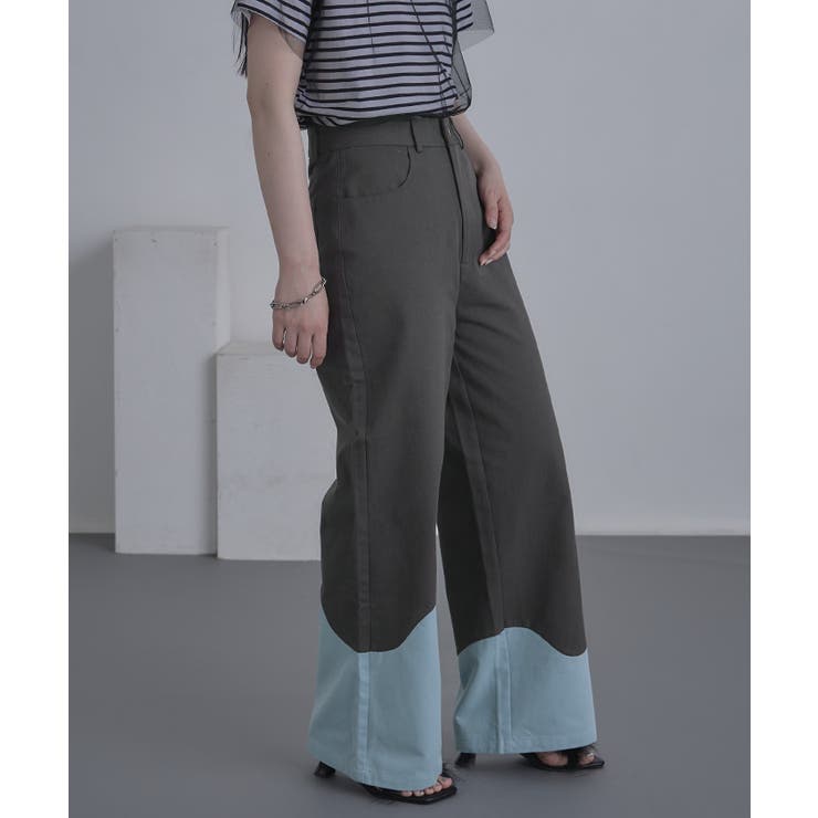 ウェーブ切替ワイドパンツ【miette ミエット】 | titivate | 詳細画像10 