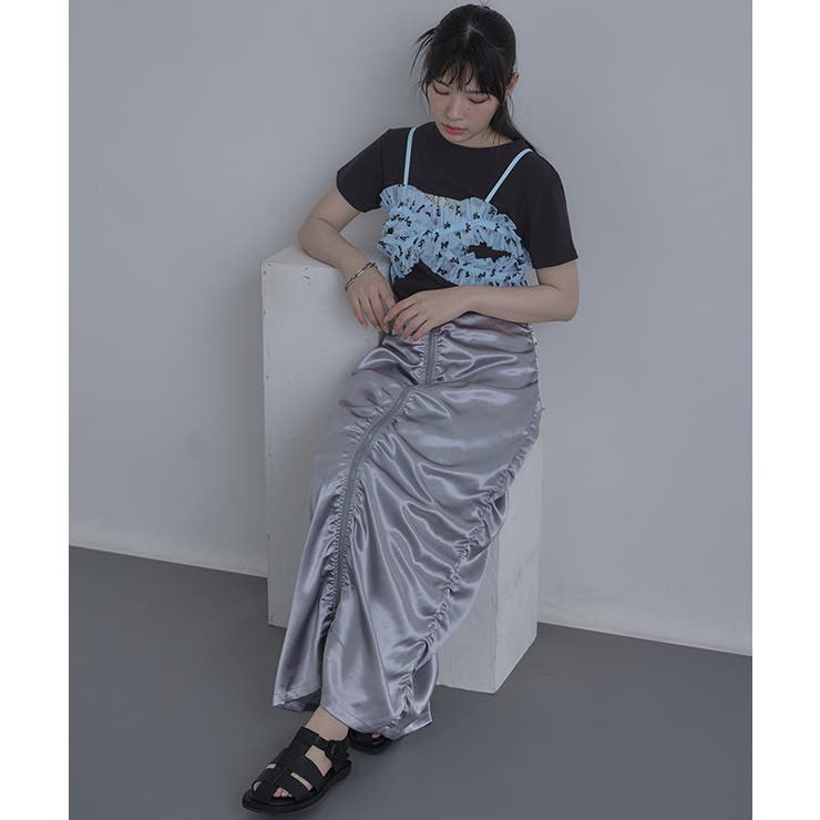 チュールフリルクロスビスチェ【miette ミエット】 | titivate | 詳細画像9 