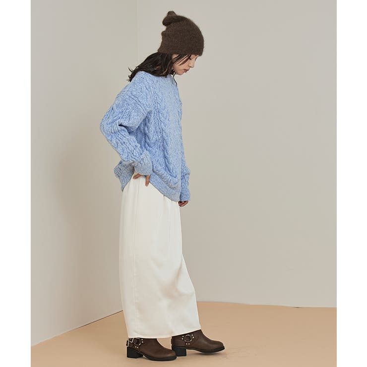 オーバーサイズケーブル編みニット【miette ミエット】 | titivate | 詳細画像4 