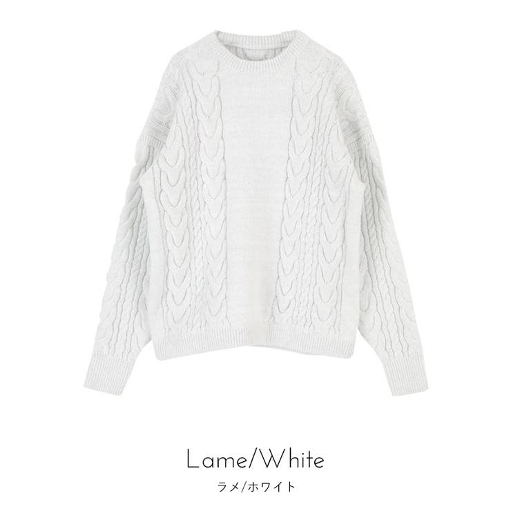 オーバーサイズケーブル編みニット【miette ミエット】 | titivate | 詳細画像2 