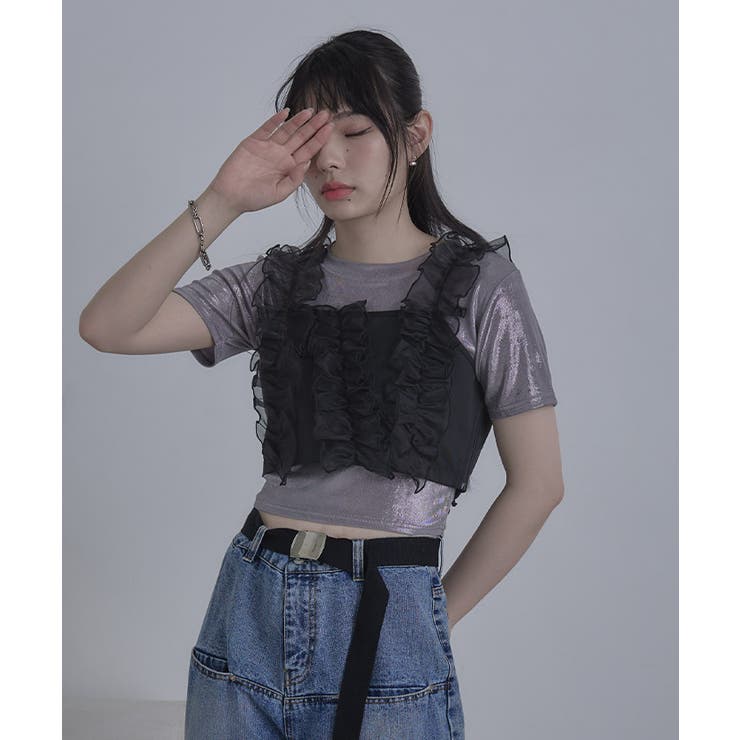 シアーフリルビスチェ【miette ミエット】 | titivate | 詳細画像5 