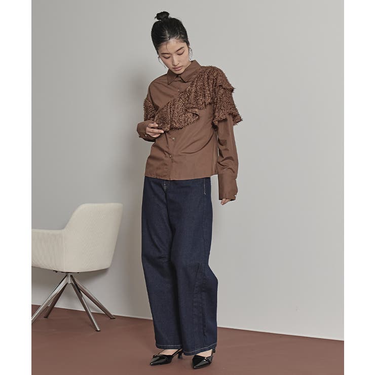 フリンジラッフルシャツ【miette ミエット】 | titivate | 詳細画像26 