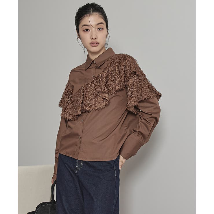 フリンジラッフルシャツ【miette ミエット】 | titivate | 詳細画像4 