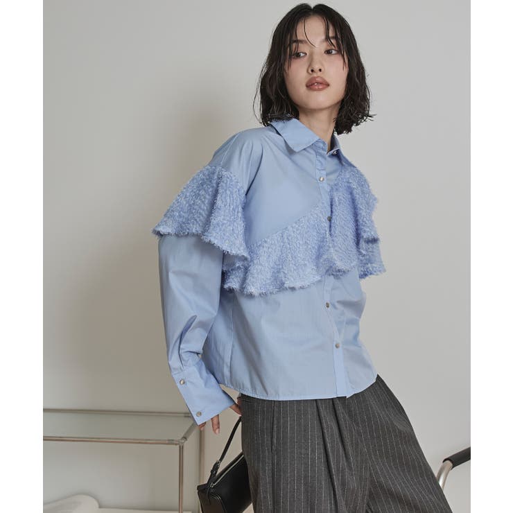 フリンジラッフルシャツ【miette ミエット】 | titivate | 詳細画像11 