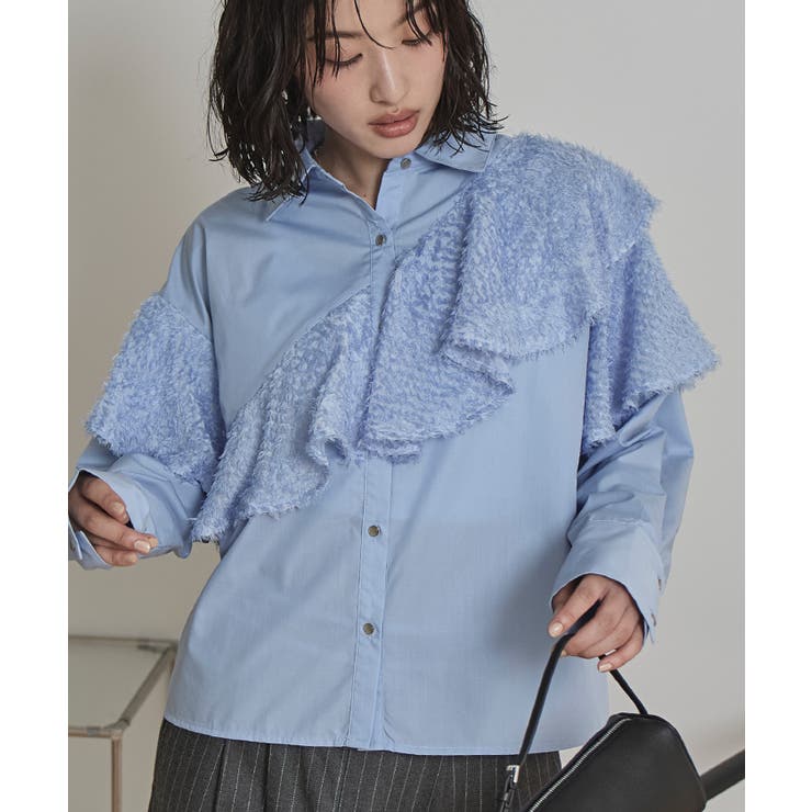 フリンジラッフルシャツ【miette ミエット】 | titivate | 詳細画像12 