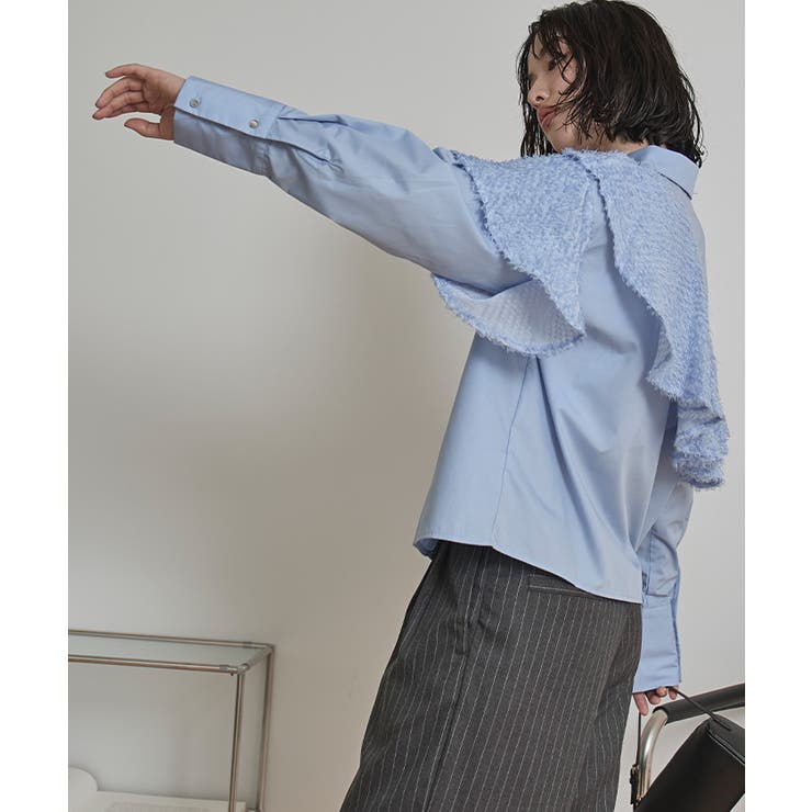 フリンジラッフルシャツ【miette ミエット】 | titivate | 詳細画像13 