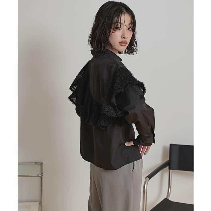 フリンジラッフルシャツ【miette ミエット】 | titivate | 詳細画像16 