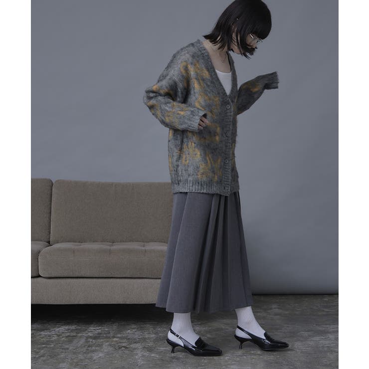 フラワージャガードニットカーディガン【miette ミエット】 | titivate | 詳細画像9 