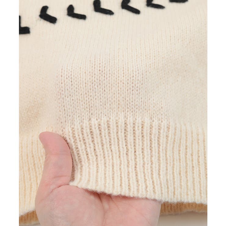 アシンメトリーステッチオーバーサイズニット【miette ミエット】 | titivate | 詳細画像19 