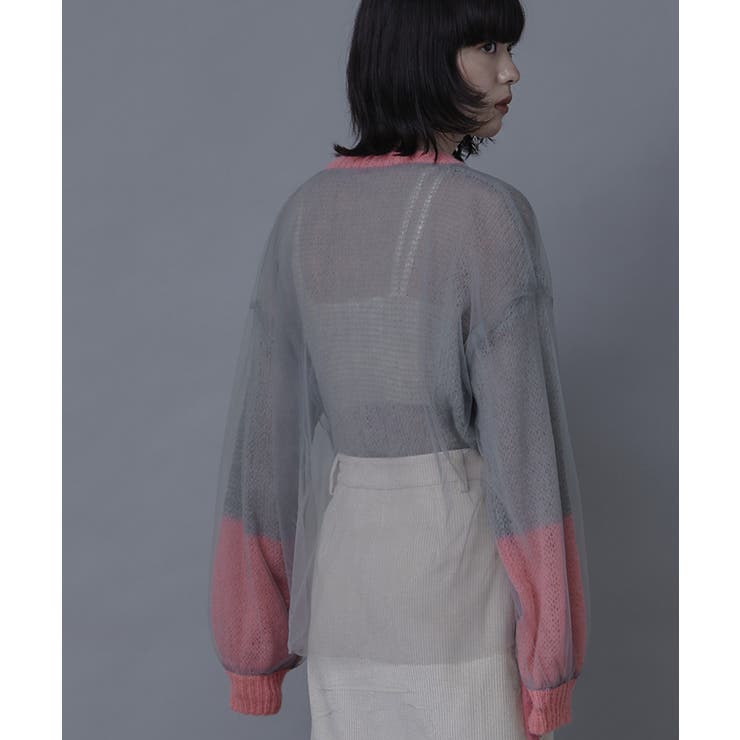 チュールドッキングローゲージニット【miette ミエット】 | titivate | 詳細画像5 