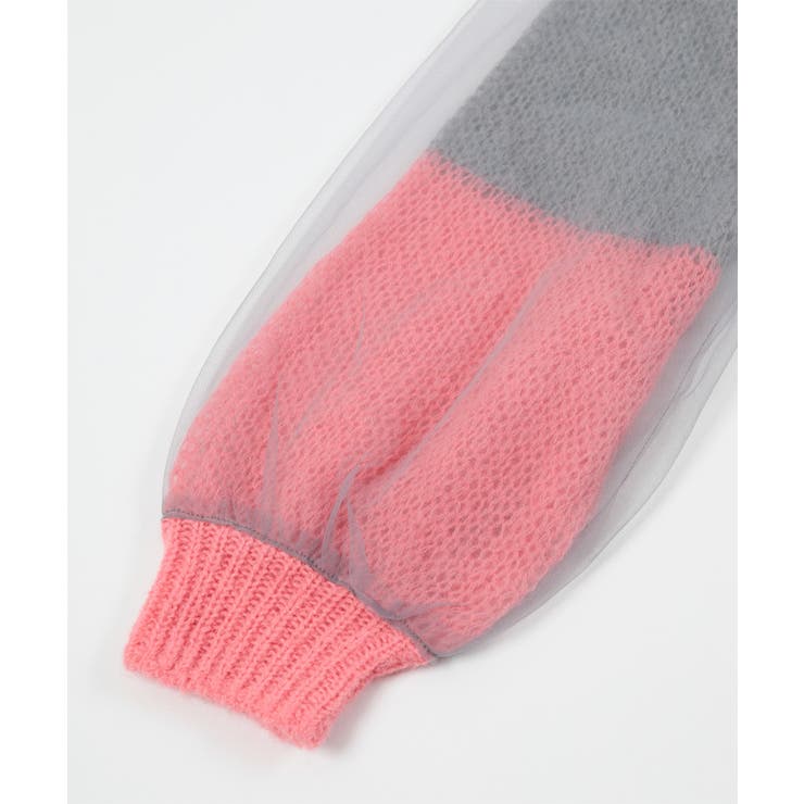 チュールドッキングローゲージニット【miette ミエット】 | titivate | 詳細画像7 