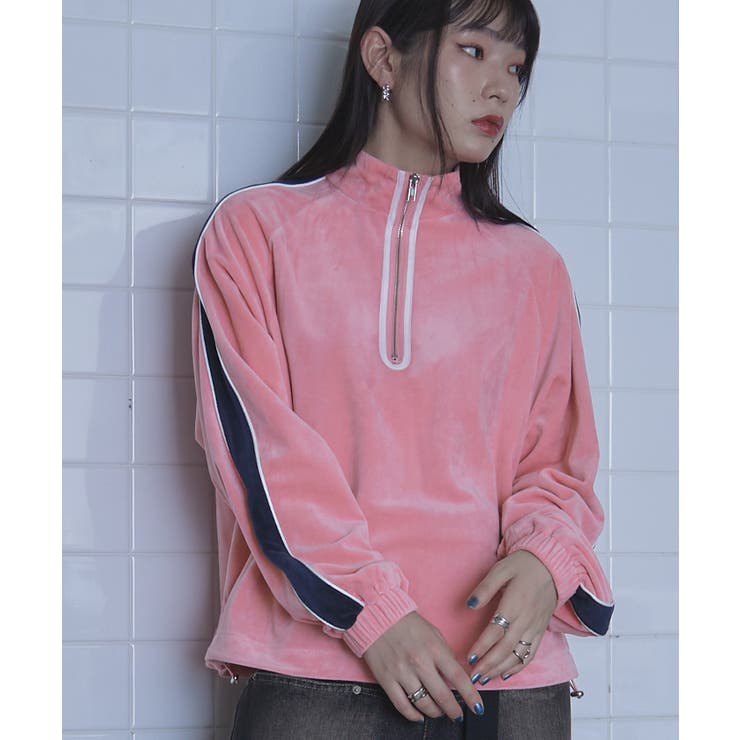 ハーフジップベロアプルオーバー【miette ミエット】 | titivate | 詳細画像8 