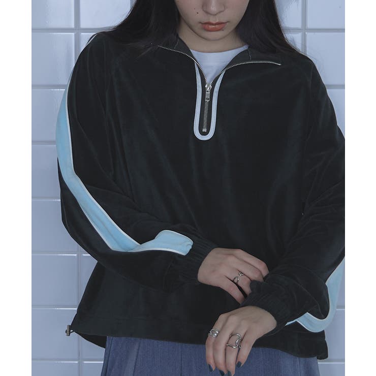 ハーフジップベロアプルオーバー【miette ミエット】 | titivate | 詳細画像12 