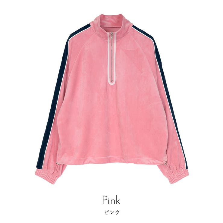 ハーフジップベロアプルオーバー【miette ミエット】 | titivate | 詳細画像3 